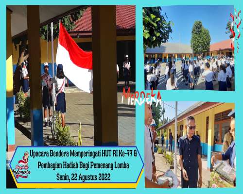 1. UPACARA DAN PEMBAGIAN HADIAH HUT RI KE-77 2022
